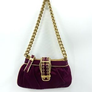 Nine West Chain Link ‘Deep Plum/Gold’ Mini Purse